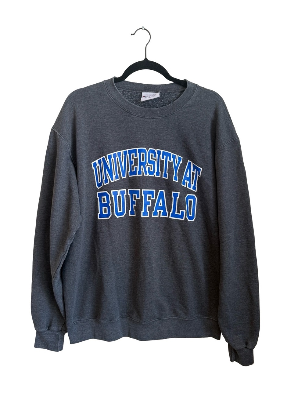 Champion University at Buffalo Gray Pullover Crewneck Sweatshirt Size Large